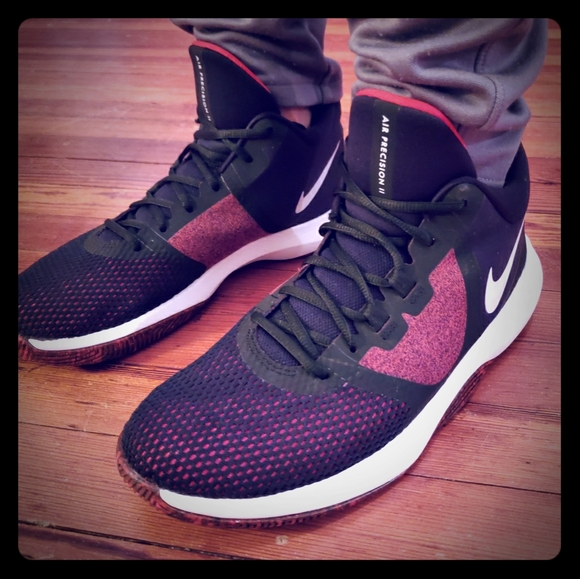 nike air precision red and black